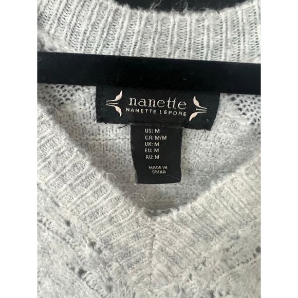 Nanette Lepore Tunic Sweater, Med, Gray,  Lightweight, Soft - Picture 4 of 8